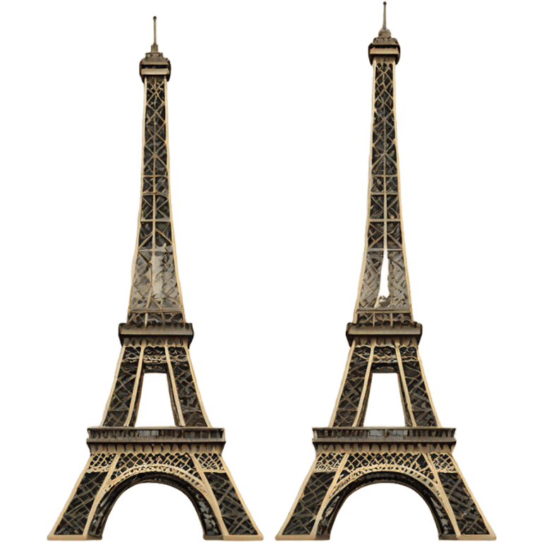 Two Eiffel towers emoji