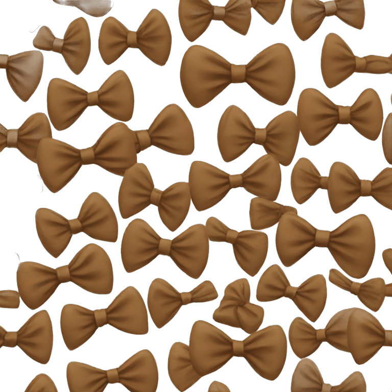 Brown bows  emoji