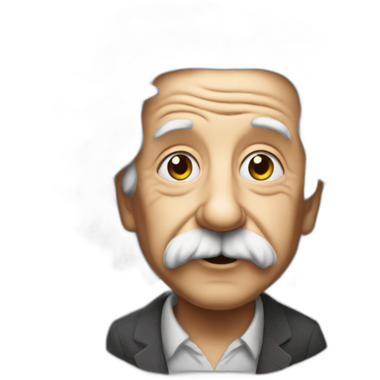 Einstein-crazy emoji