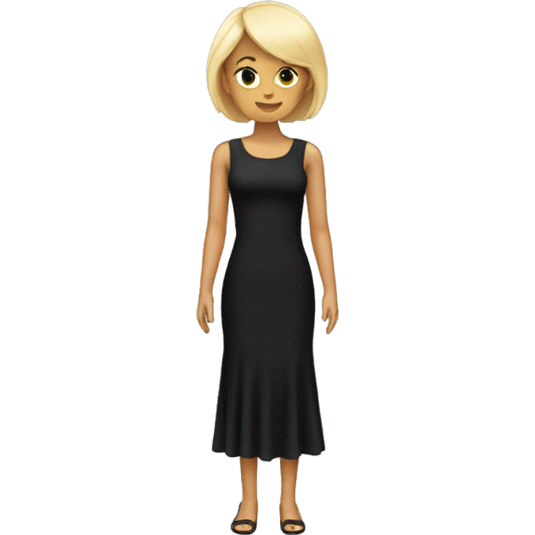 minimalistic black dress emoji