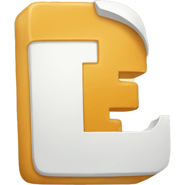 letter E emoji