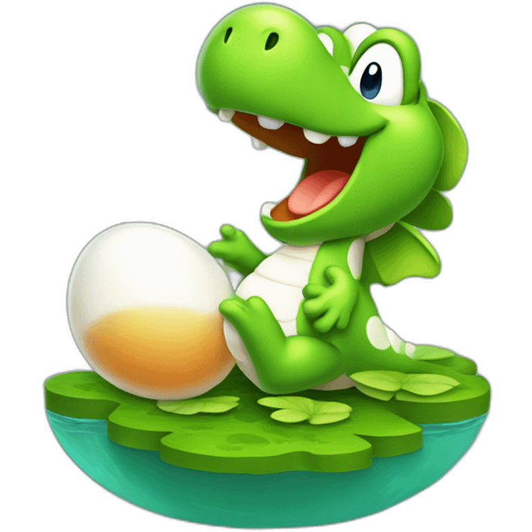 yoshi pond un oeuf emoji