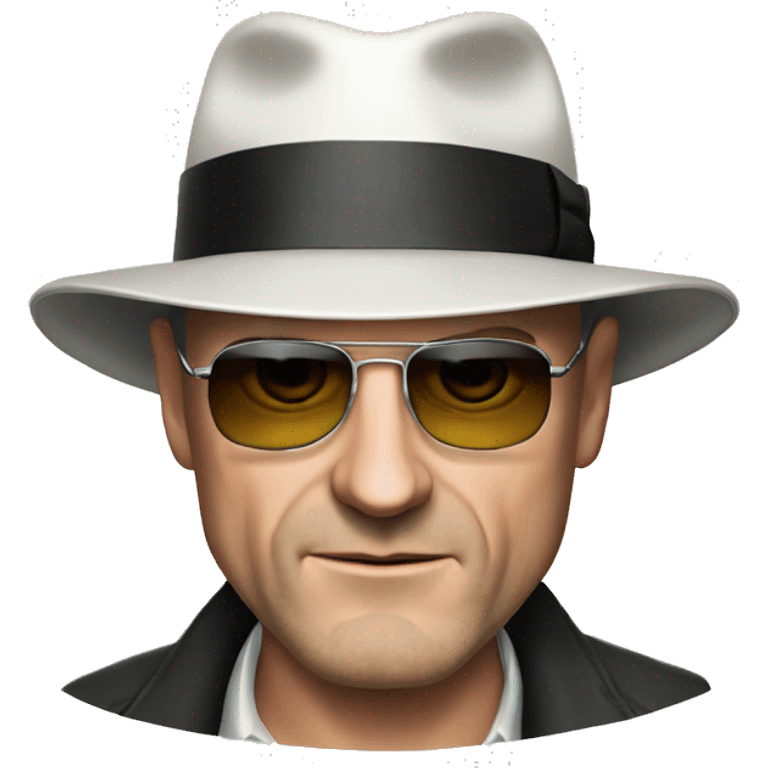 Mr White with fedora from breaking bad emoji