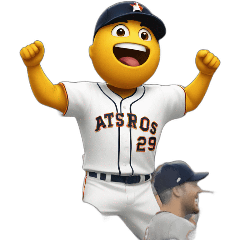 Houston Astros fan cheering emoji