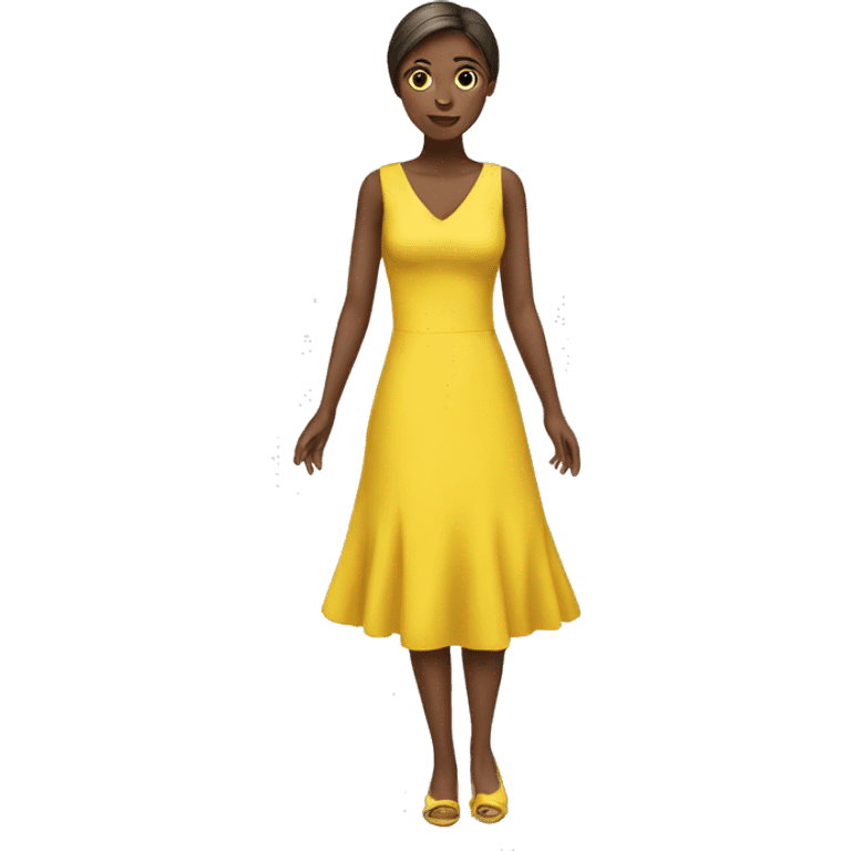 Yellow dress emoji