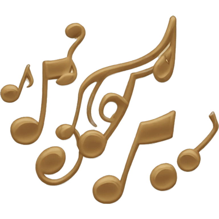 beige music notes  emoji