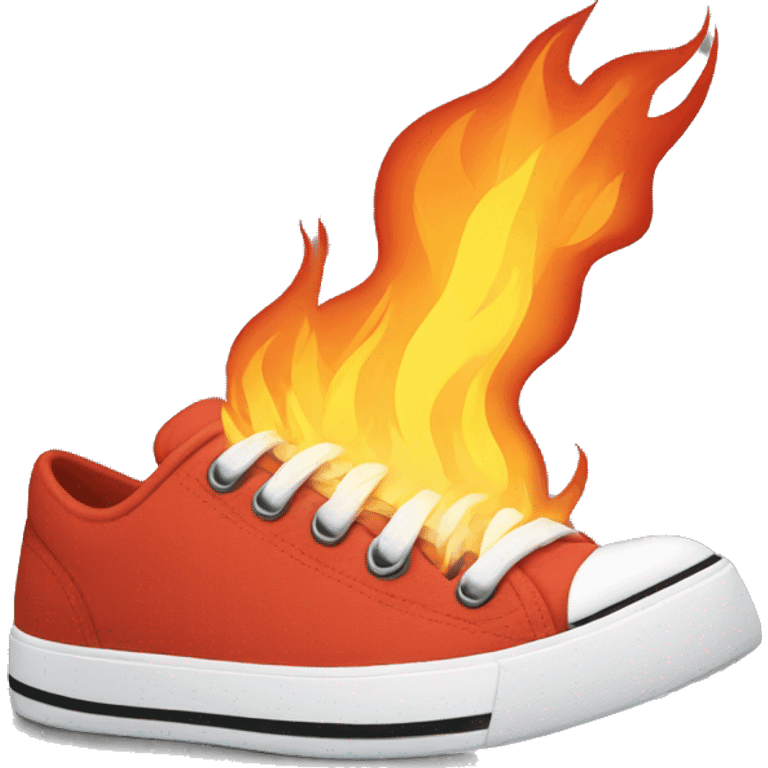 Sneakers on fire emoji