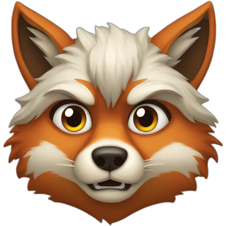 Angry fox emoji