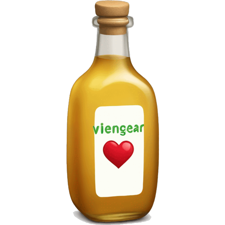 Vinegar with heart emoji