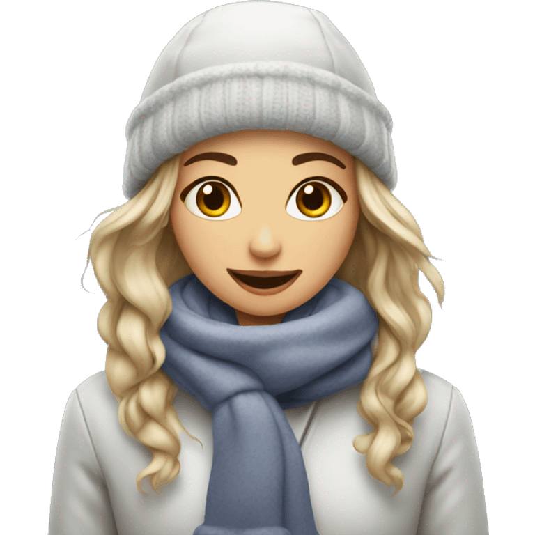 Coffe girls in winter emoji