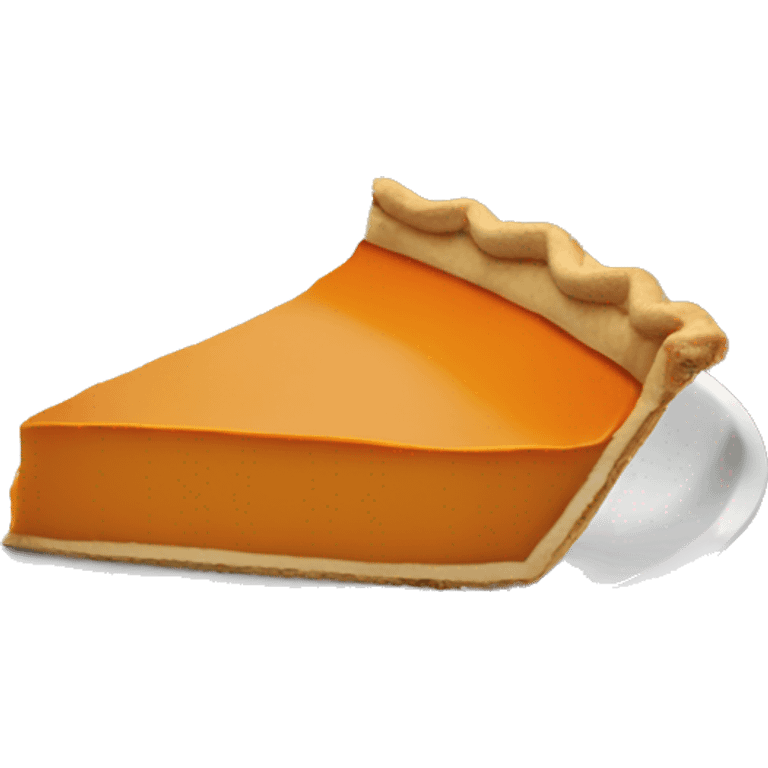 Pumpkin pie slice emoji