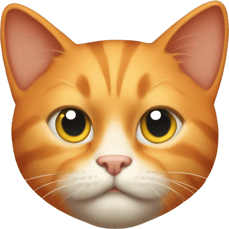 orange cat with attitude!! emoji