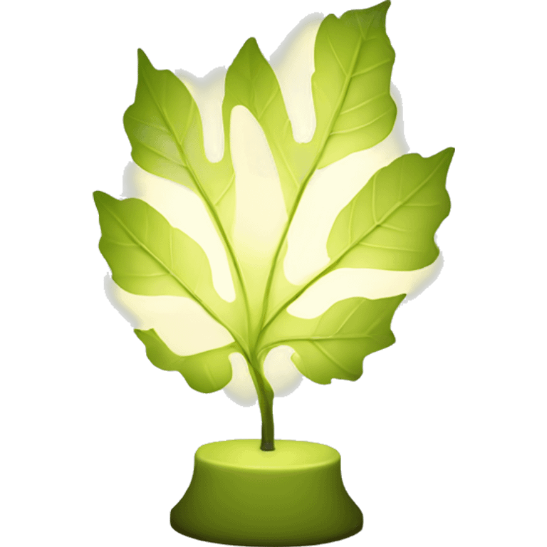 Leaf lamp emoji