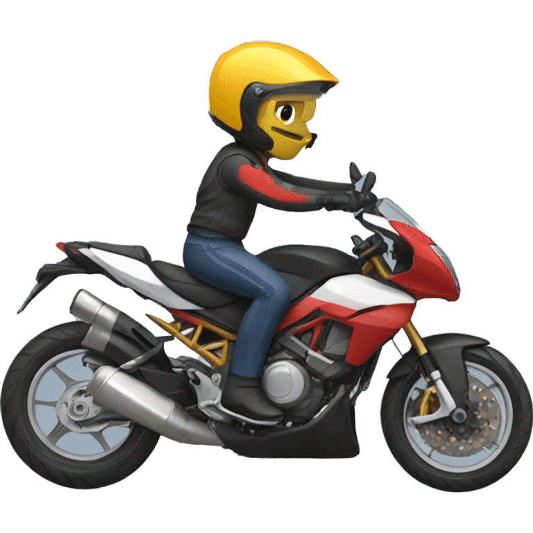 Moto deportiva emoji