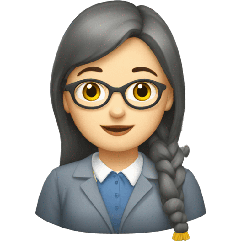 a female teacher in Ukrainian Vyshyvanka emoji