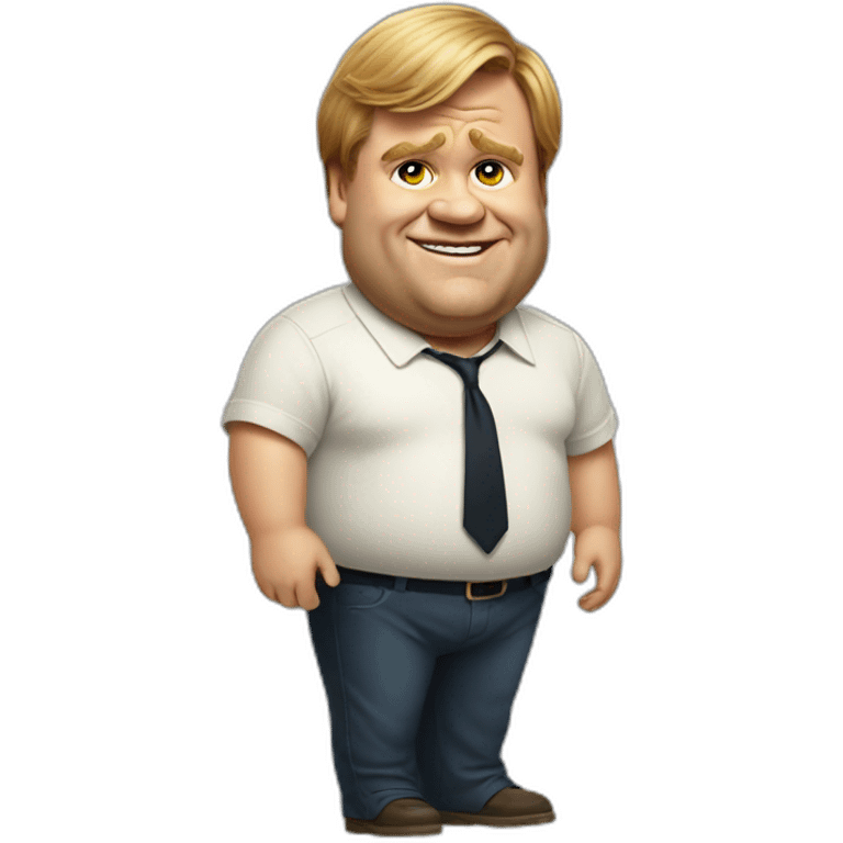 Chris Farley full body emoji