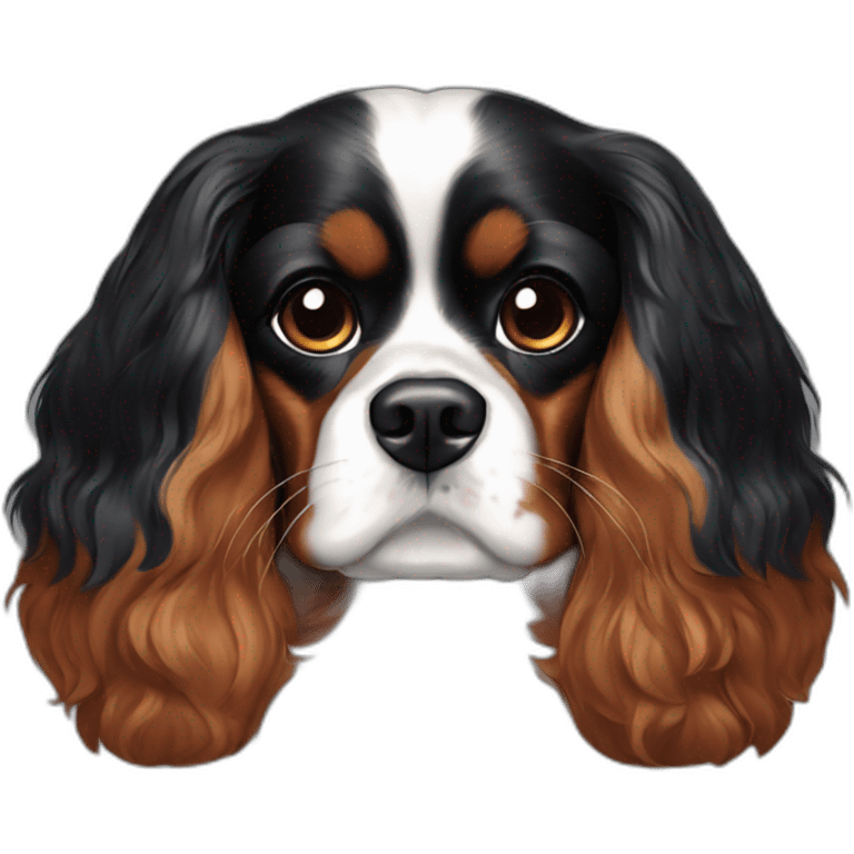 cavalier king charles noir emoji