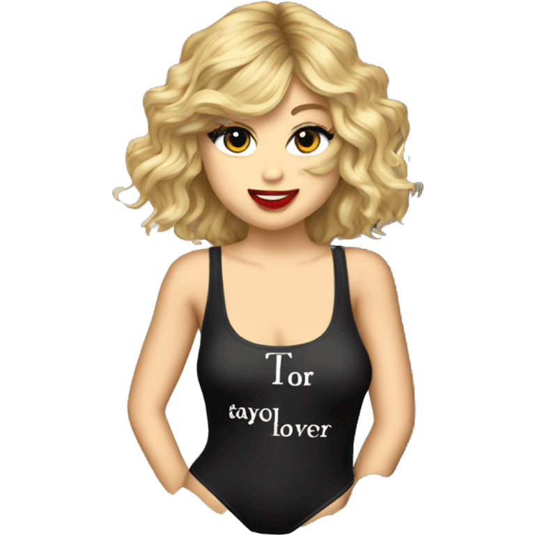 Taylor swift lover bodysuit emoji