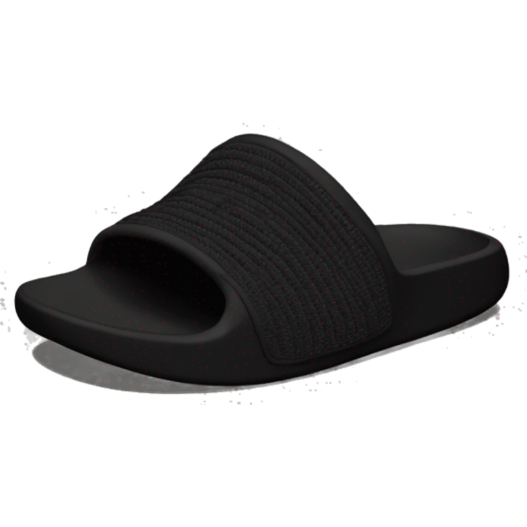 yeezy slide black emoji