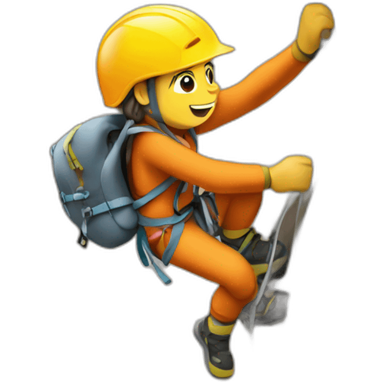 Climber with brand "SteFUN Climb" emoji