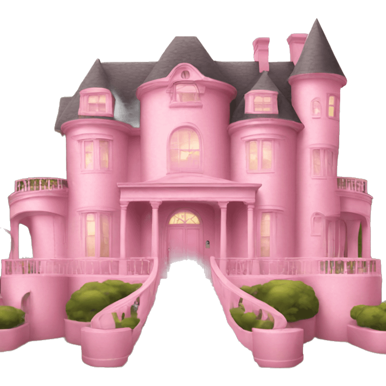 Pink mansion  emoji