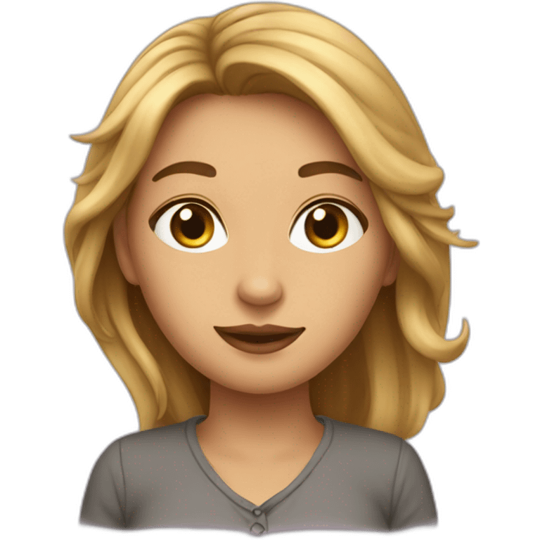 chatte d'une femme emoji