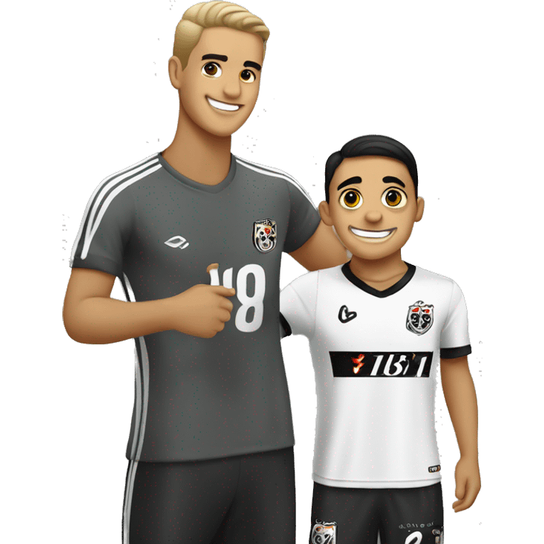 Menino com a camisa do Corinthians  emoji