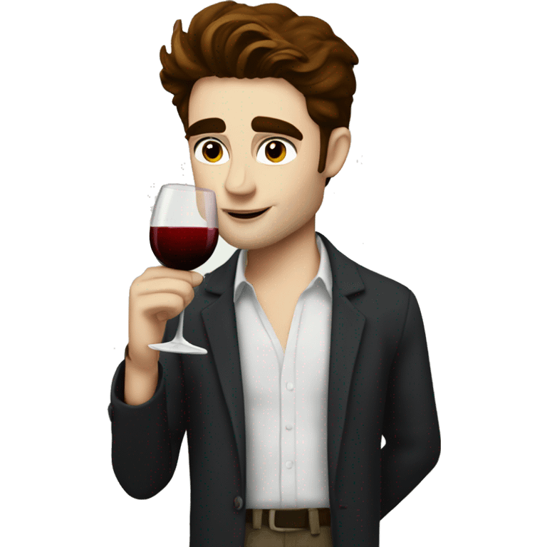 edward cullen drinking wine emoji