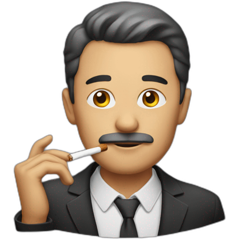 Man smoking emoji