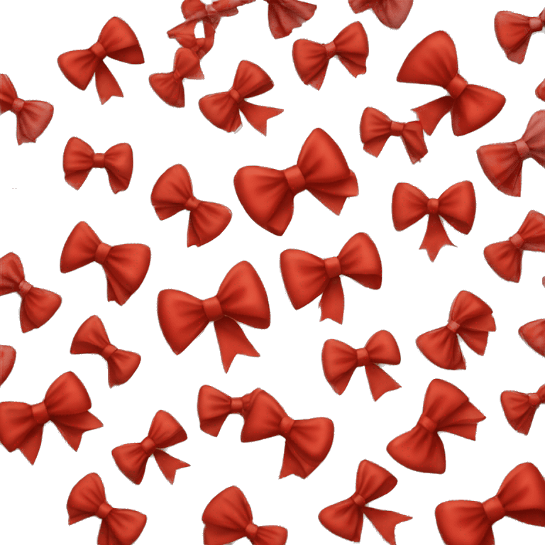 Red bow like Christmas emoji