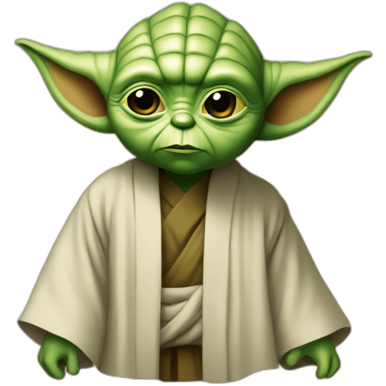 Yoda sur le dos de luke emoji