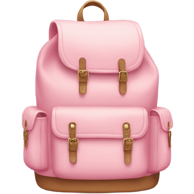 Cute Light pink back pack emoji