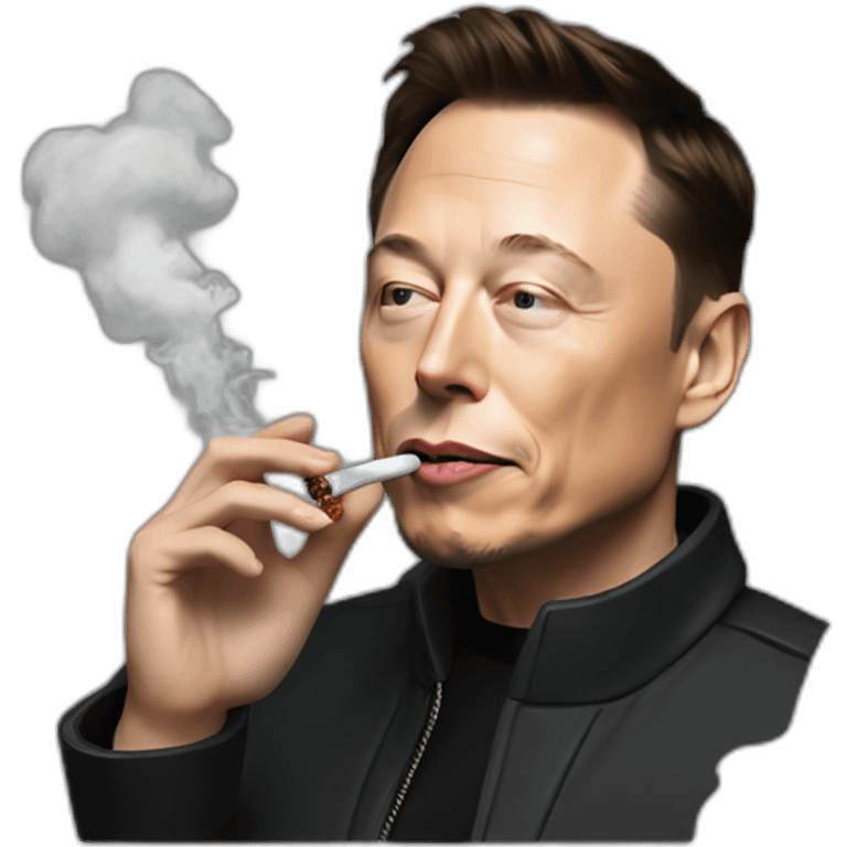 Elon musk smoking emoji