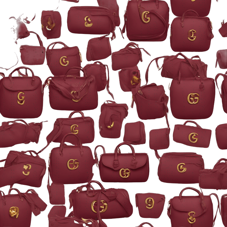 maroon gucci bag emoji