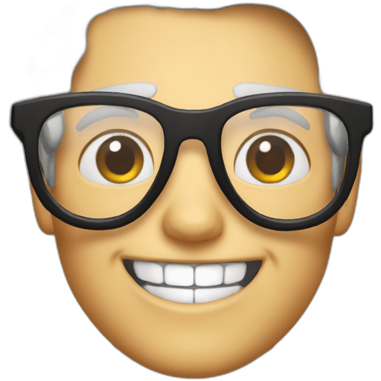 smiling batman wearing glasses emoji