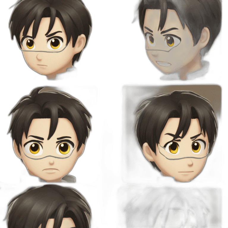 Levi attack on titans ok emoji