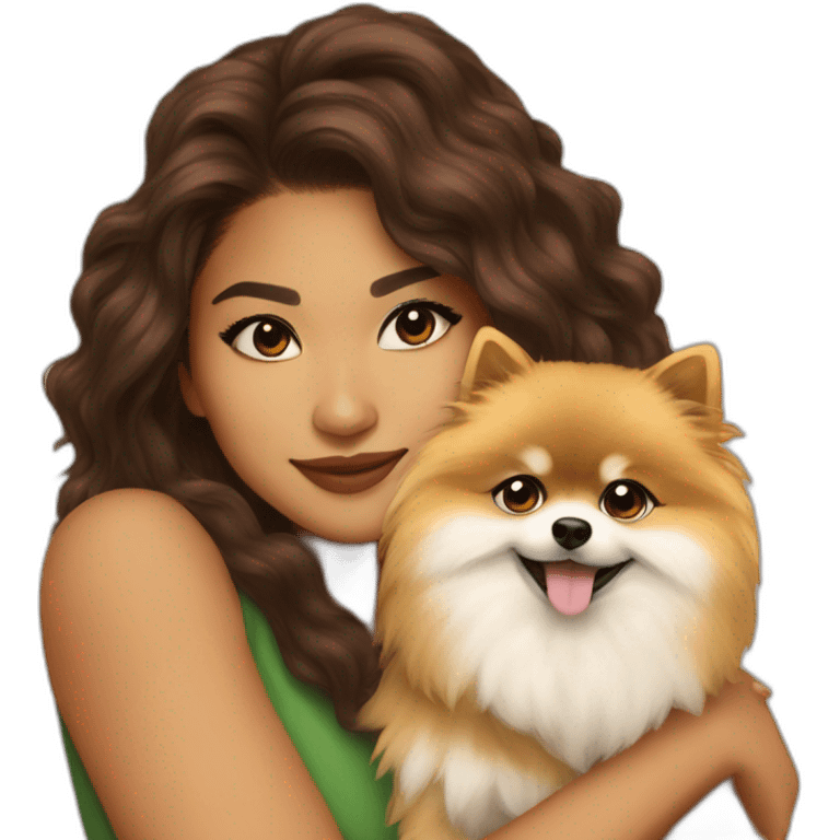 ZENDAYA WITH POMERANIA emoji