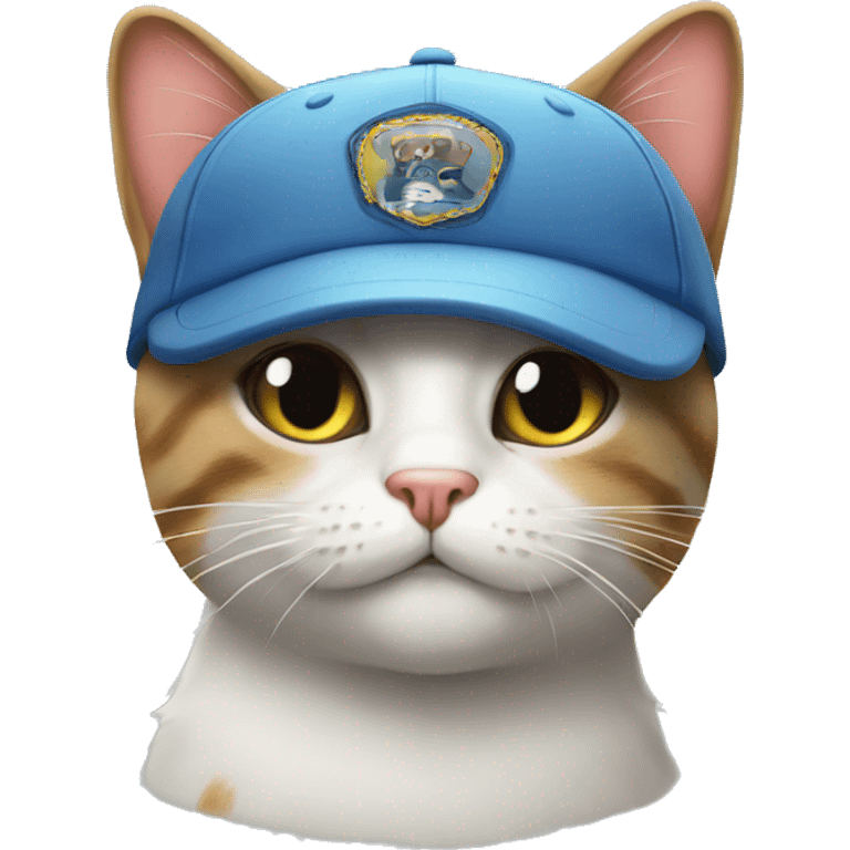 Cap cat emoji