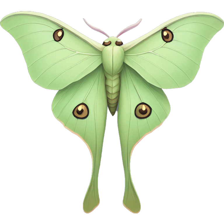 Luna moth  emoji