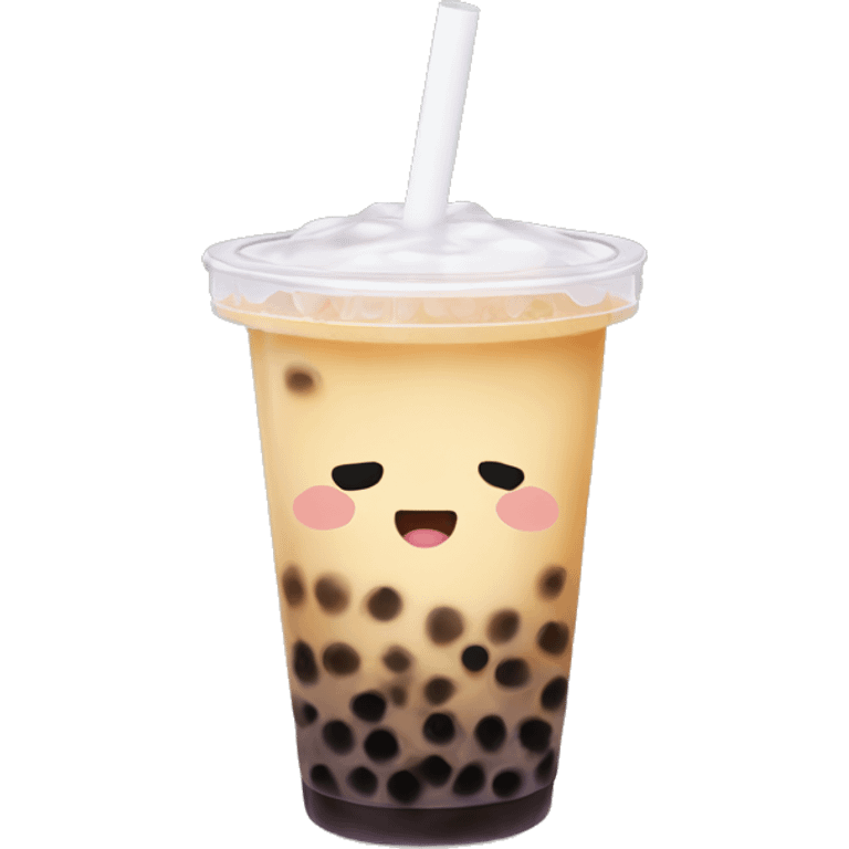 Bubble tea gossping  emoji