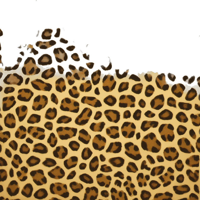 Realistic leopard print apron emoji