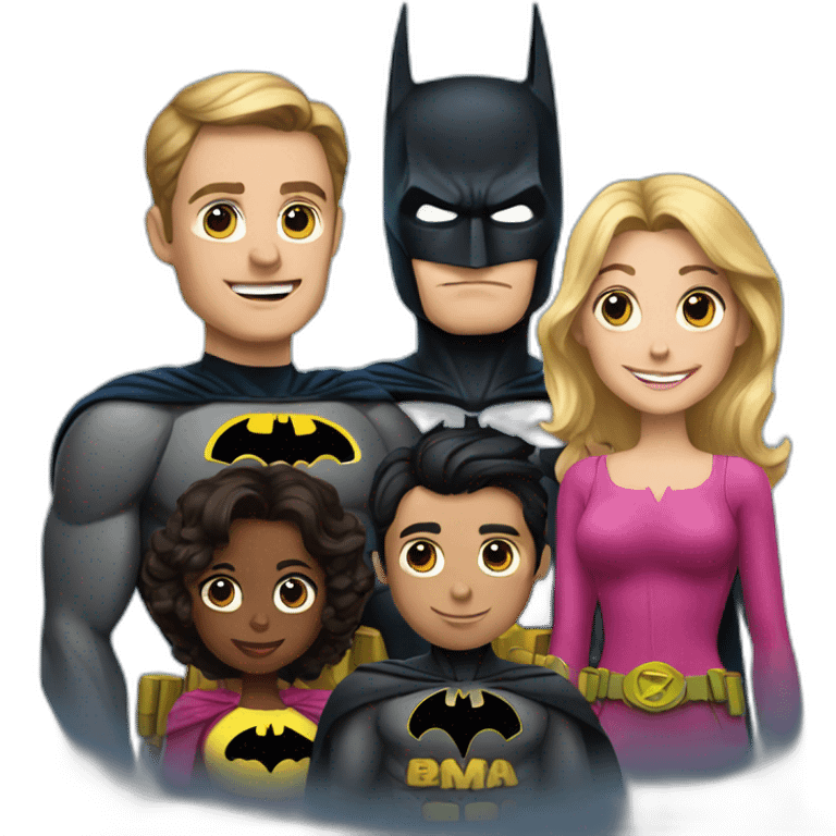 Batman family emoji