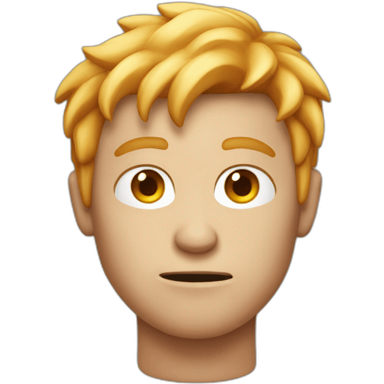 A  red angry blond-haired guy emoji