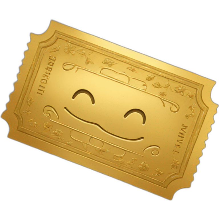 golden ticket emoji