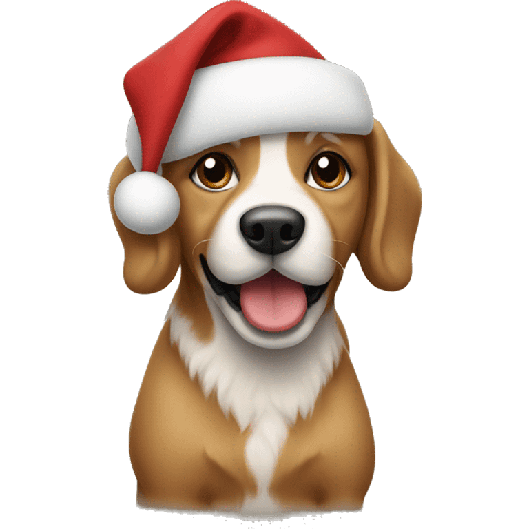 Christmas dog  emoji