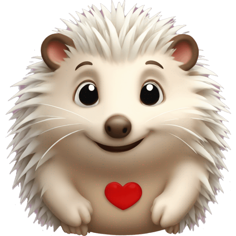 lovestruck hedgehog emoji