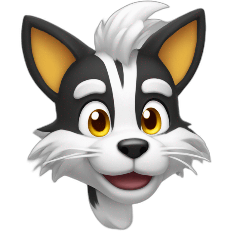 Tails character head emoji