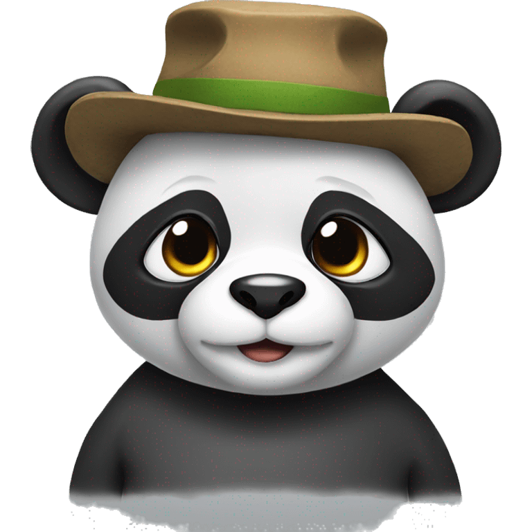 Panda with cap emoji