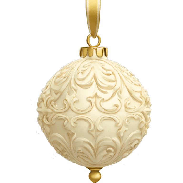 Cream colored ornament elegant emoji