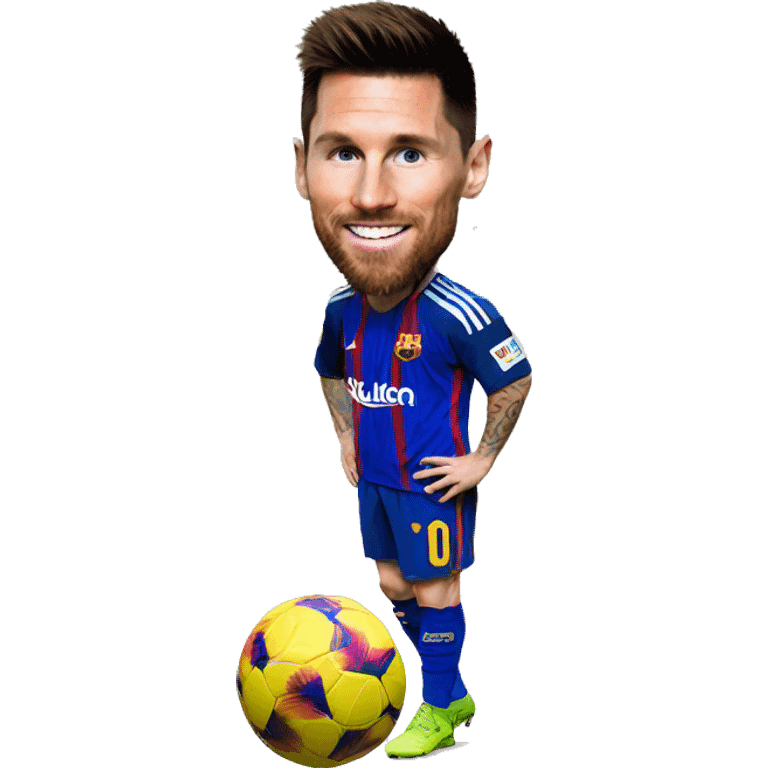 Messi avec ronaldo emoji